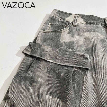 Grayish Multi Pockets Cargo Pants