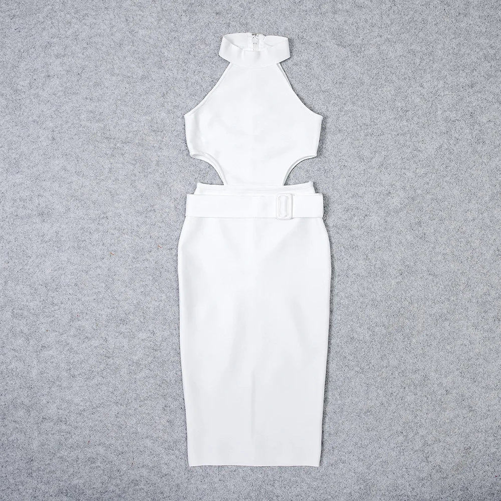 Your Needs Met Bandage Midi Dress