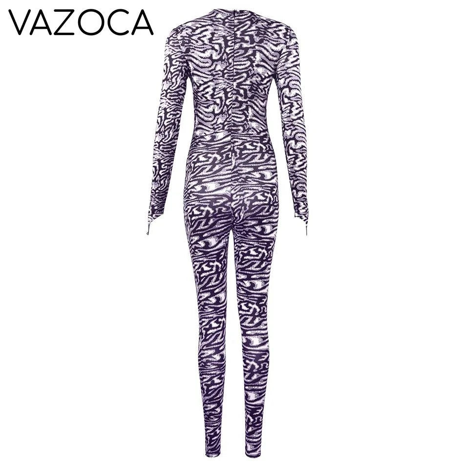 Kylie Zebra Print Jumpsuit