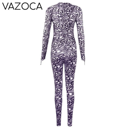 Kylie Zebra Print Jumpsuit