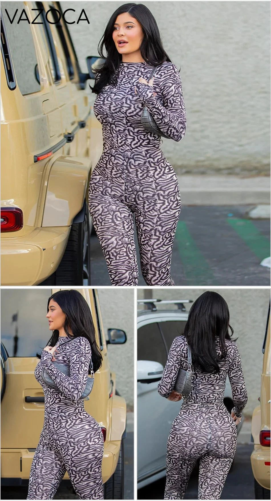 Kylie Zebra Print Jumpsuit