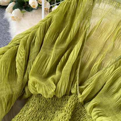 Chiffon Puff  Sleeve Top