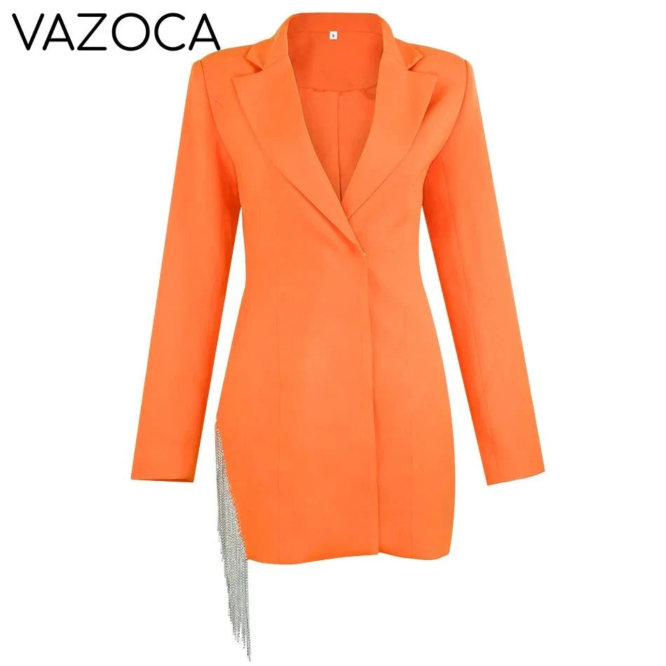 Dania Tassel Blazer Dress