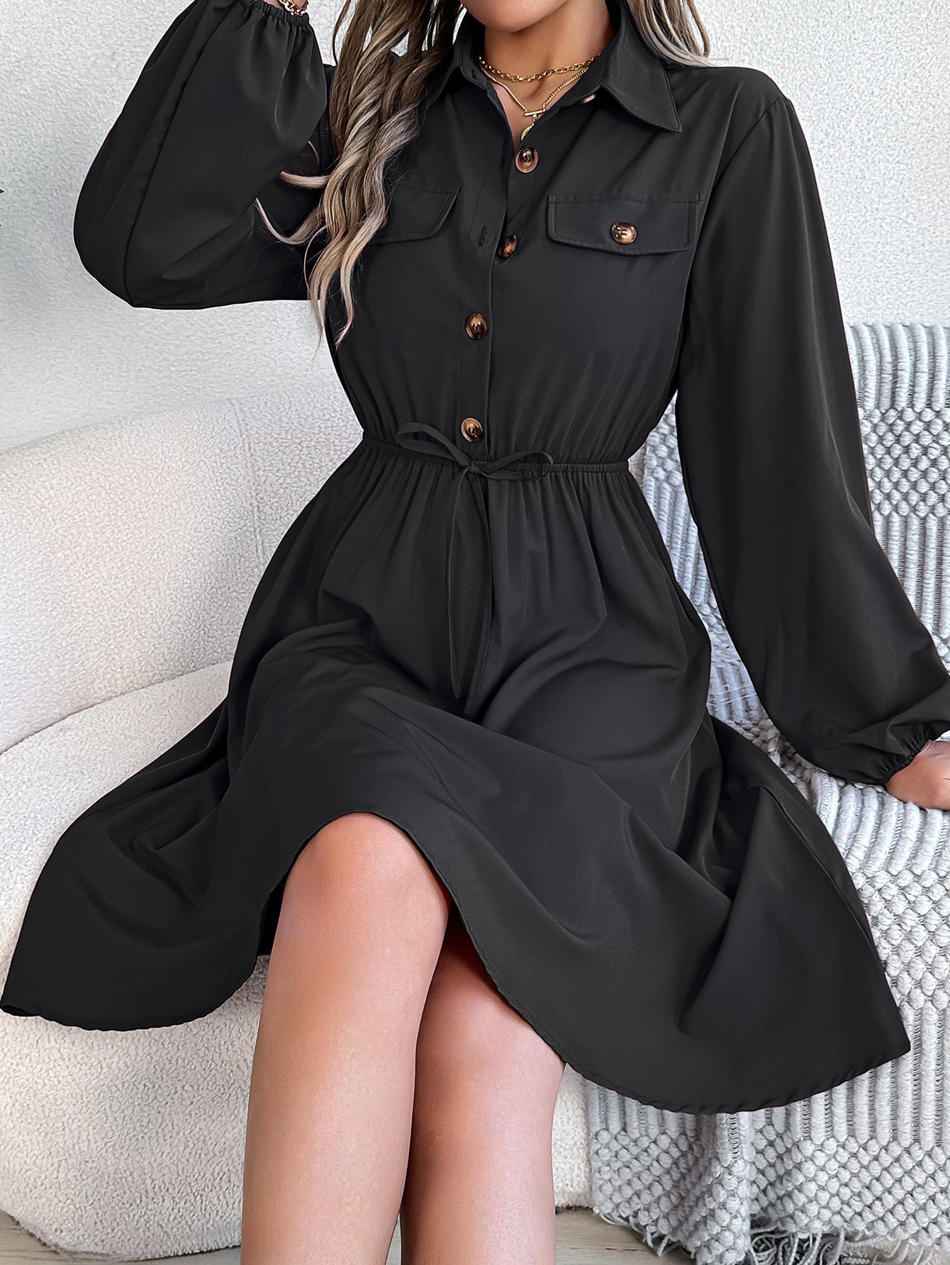 Women's Waisted Shirt Dresses