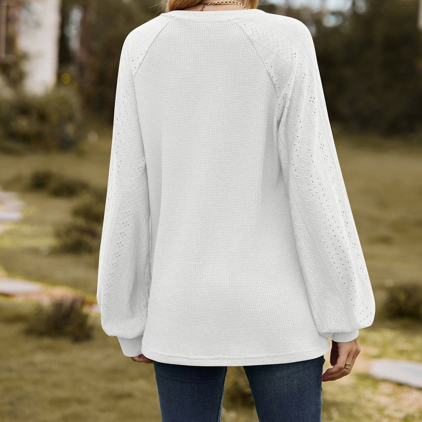 Women's V-neck Long Sleeves