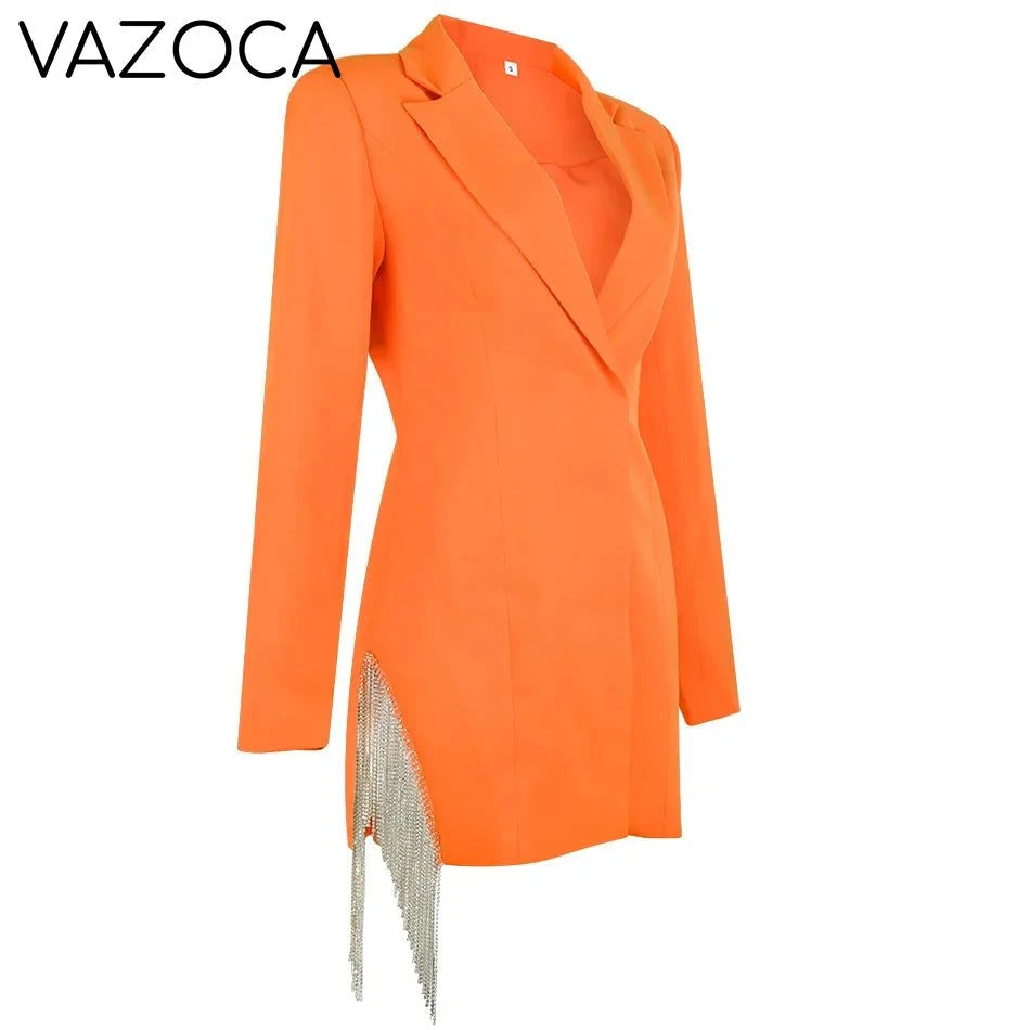 Dania Tassel Blazer Dress