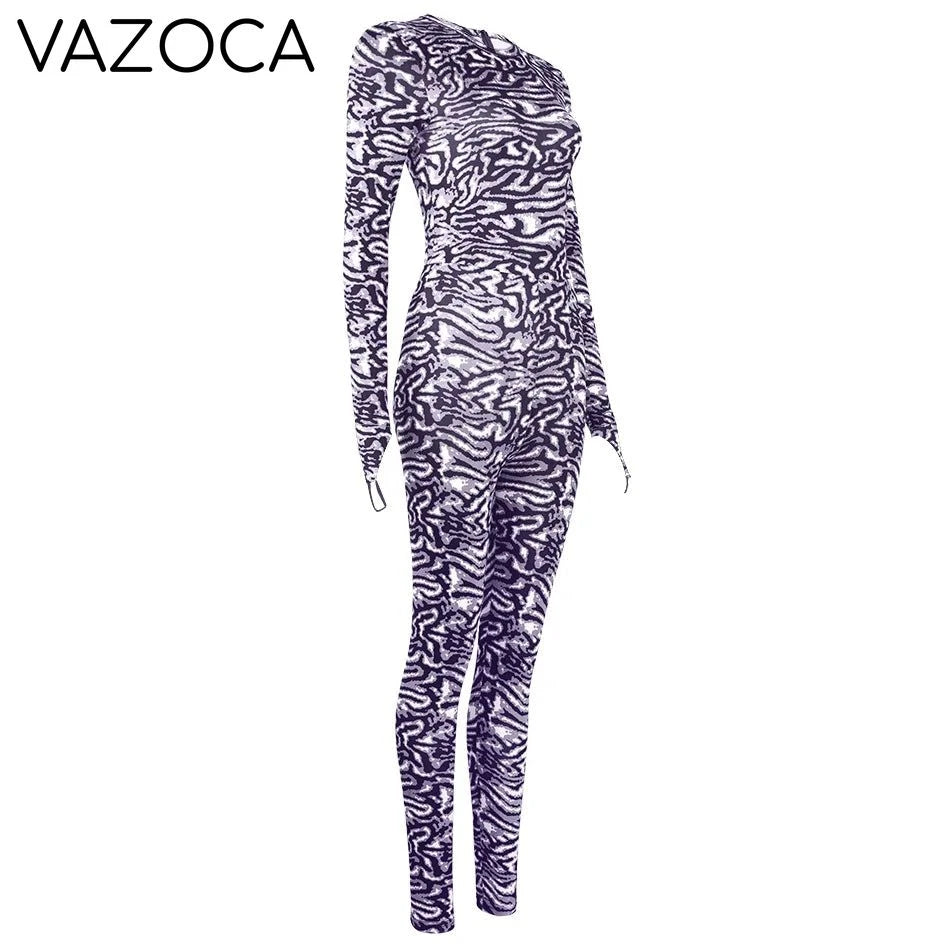 Kylie Zebra Print Jumpsuit