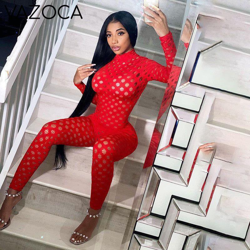 Hollow Sexy Long Jumpsuit