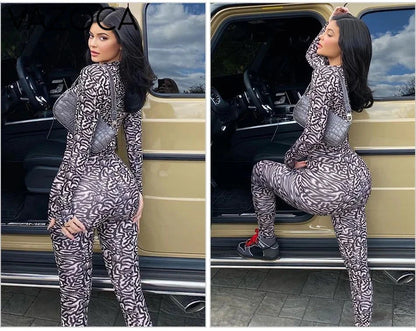 Kylie Zebra Print Jumpsuit