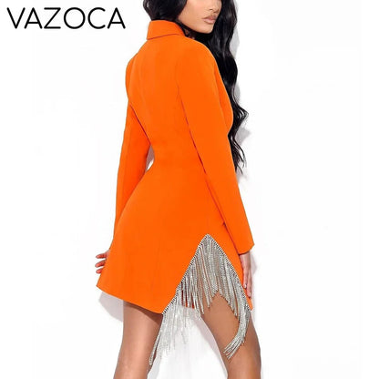 Dania Tassel Blazer Dress