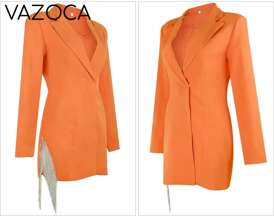 Dania Tassel Blazer Dress