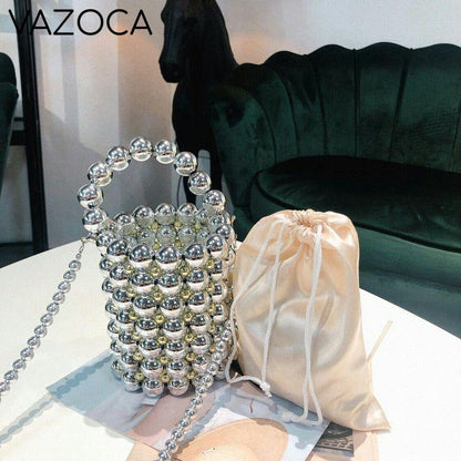 Her Pearls Beading Tote Bag