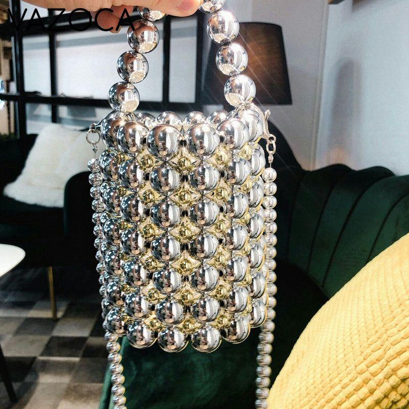 Her Pearls Beading Tote Bag