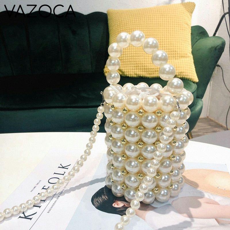 Her Pearls Beading Tote Bag