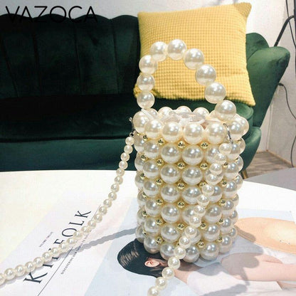 Her Pearls Beading Tote Bag