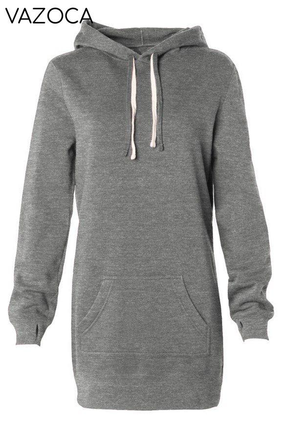 Hooded Sweatshirt Dress Nickel