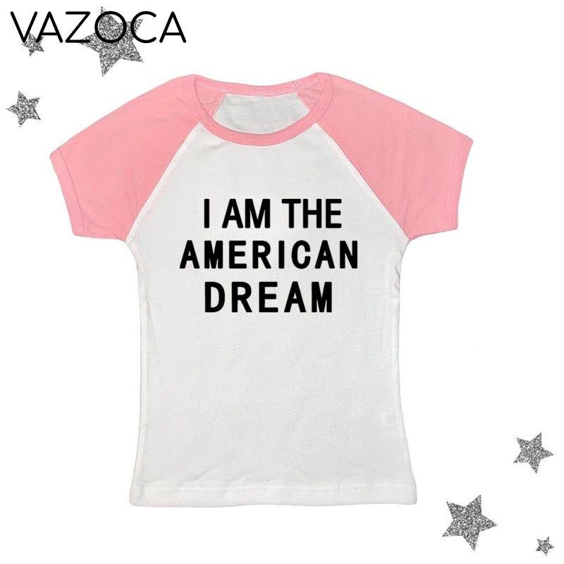 I Am The American Dream Crop Top