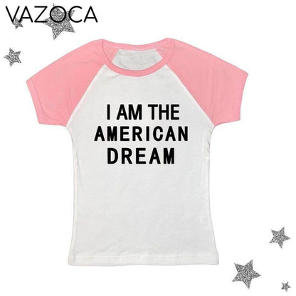 I Am The American Dream Crop Top