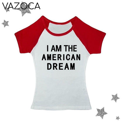I Am The American Dream Crop Top