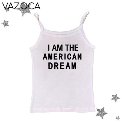 I Am The American Dream Crop Top