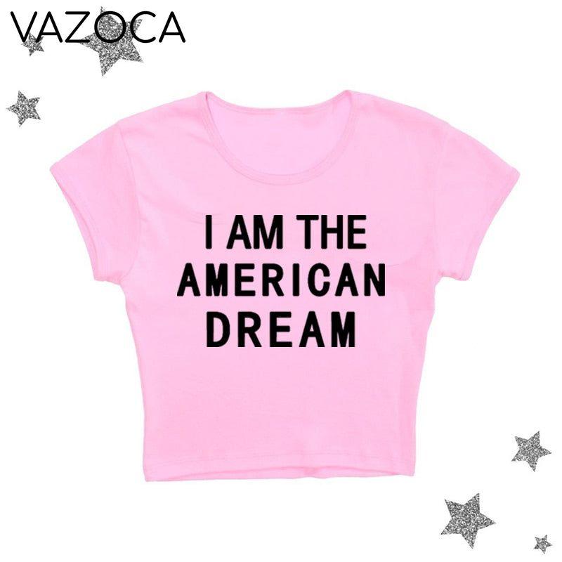 I Am The American Dream Crop Top