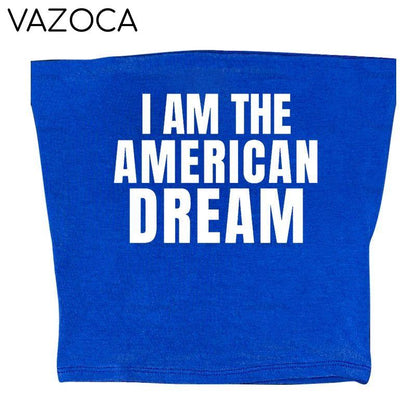 I Am The American Dream Crop Top