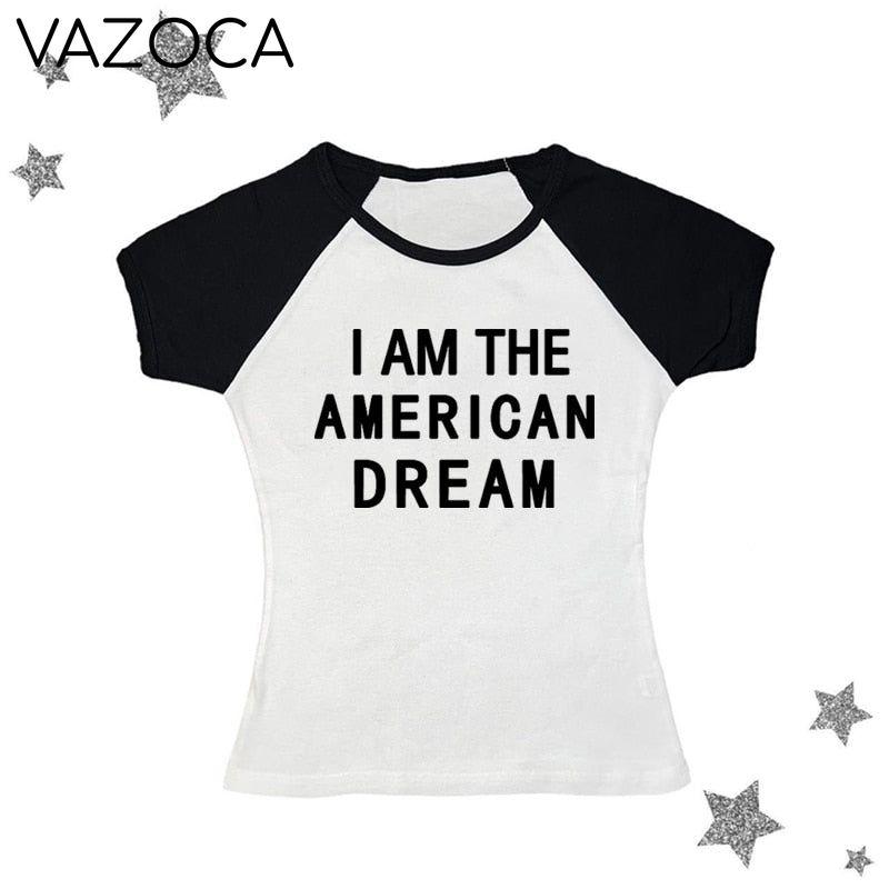 I Am The American Dream Crop Top