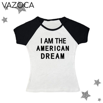 I Am The American Dream Crop Top