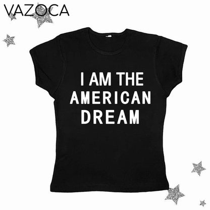 I Am The American Dream Crop Top