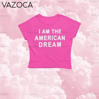 I Am The American Dream Crop Top