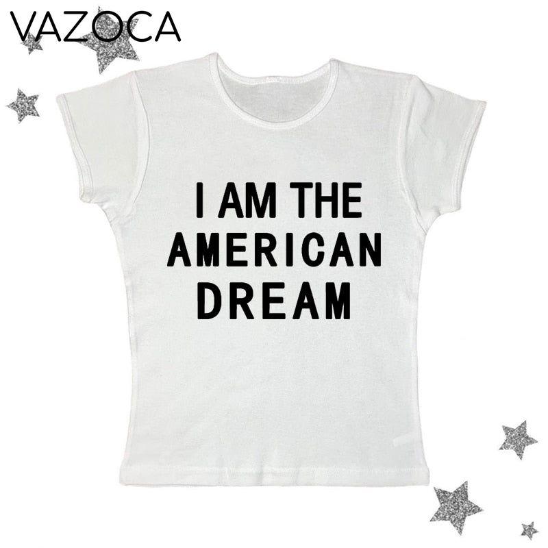 I Am The American Dream Crop Top