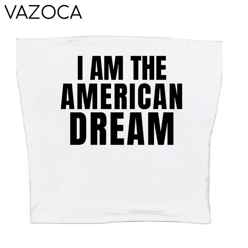 I Am The American Dream Crop Top