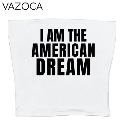 I Am The American Dream Crop Top