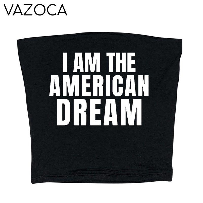 I Am The American Dream Crop Top