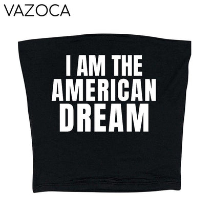I Am The American Dream Crop Top