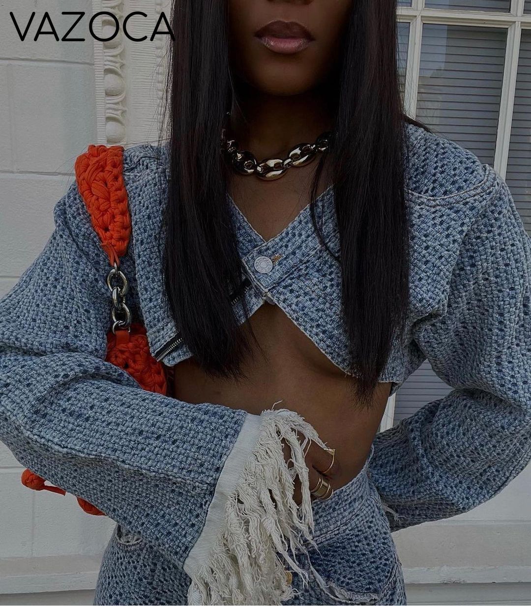 I Love Me Some Denim Pants Set