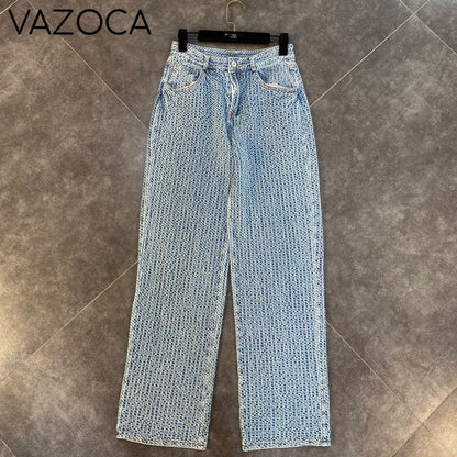 I Love Me Some Denim Pants Set