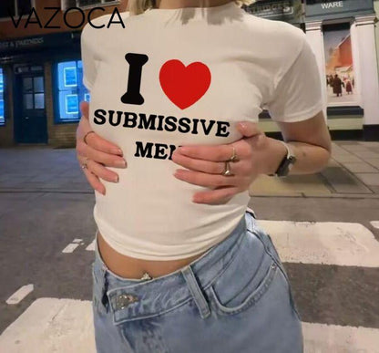 I Love Submissive Men Crop Top