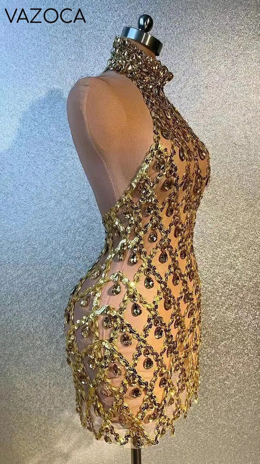 I like It Shiny Mini Dress