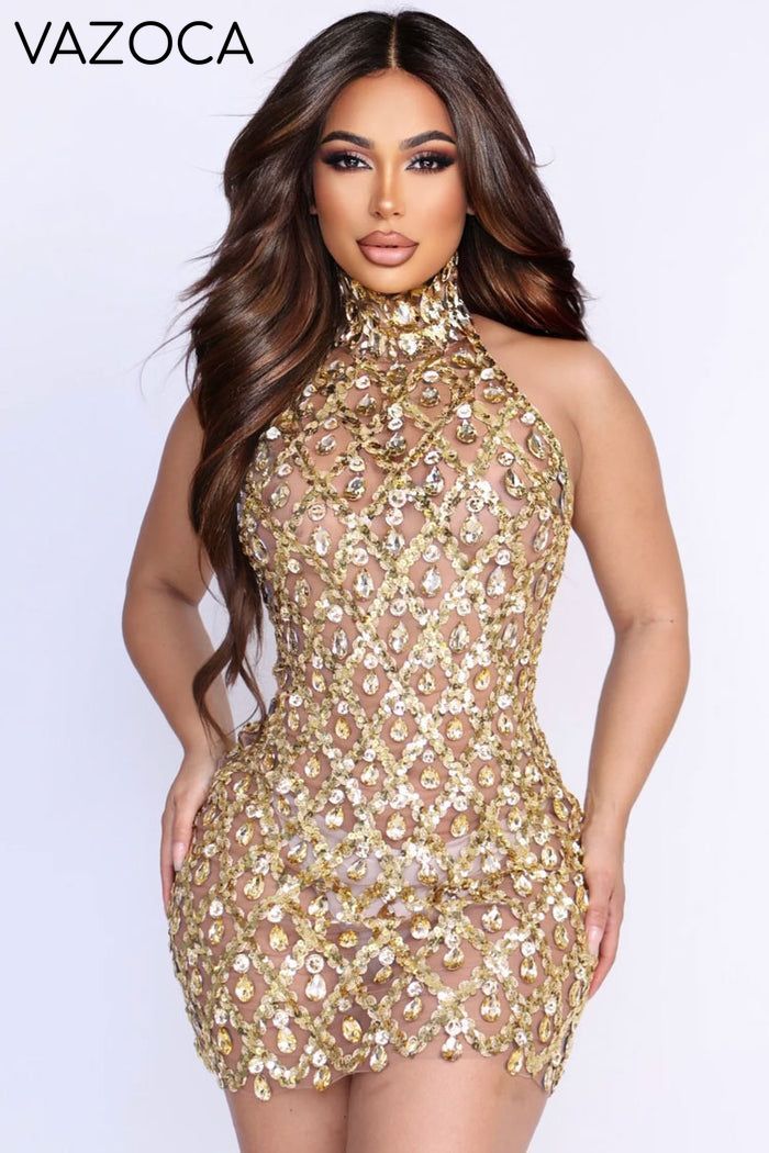 I like It Shiny Mini Dress