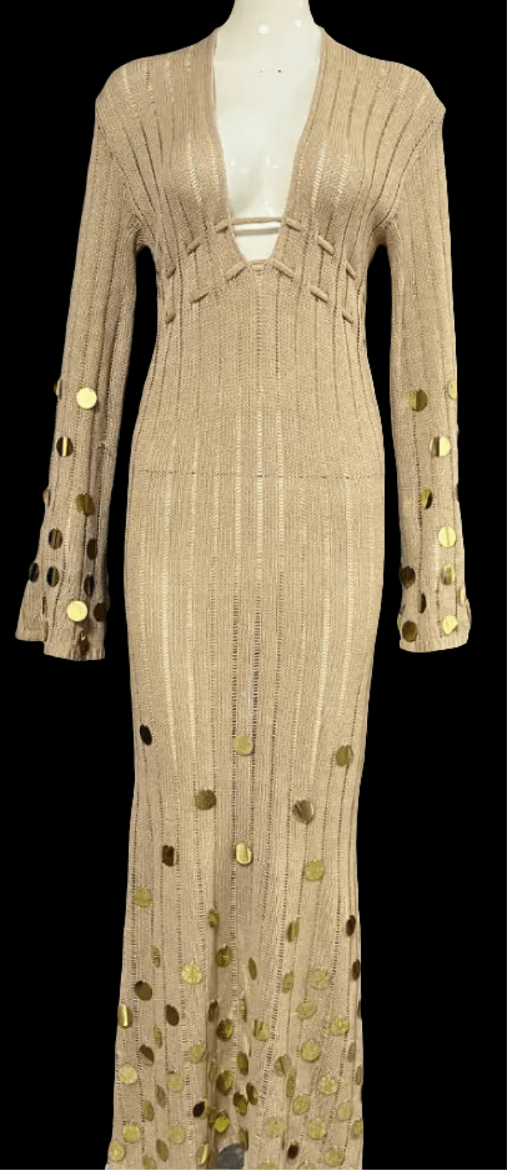 Amara Sequin Knit Maxi Dress