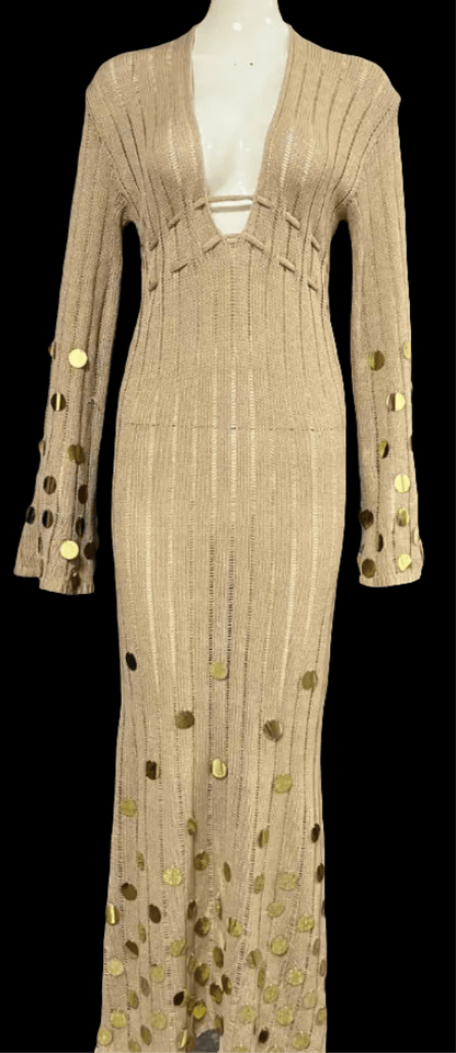 Amara Sequin Knit Maxi Dress