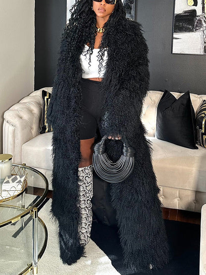 Mongolian Fur Long Coat