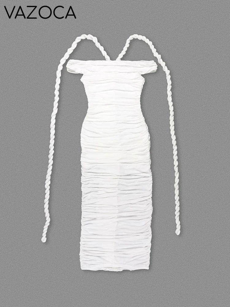 Iconic Braided Tassel Bodycon Dress