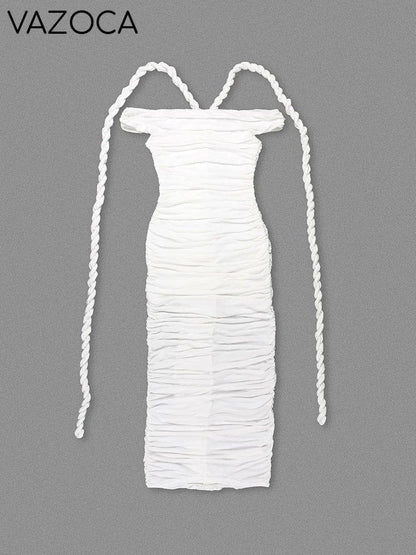 Iconic Braided Tassel Bodycon Dress