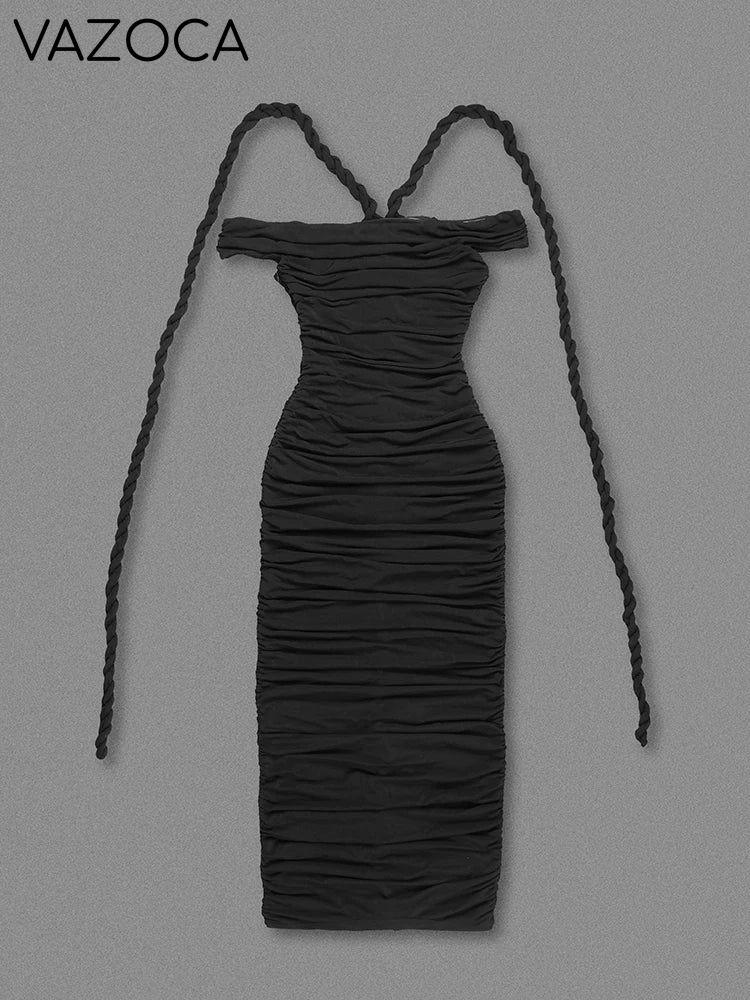 Iconic Braided Tassel Bodycon Dress