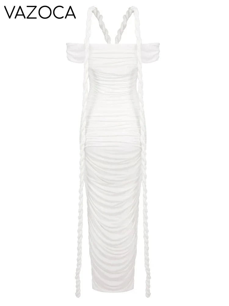 Iconic Braided Tassel Bodycon Dress