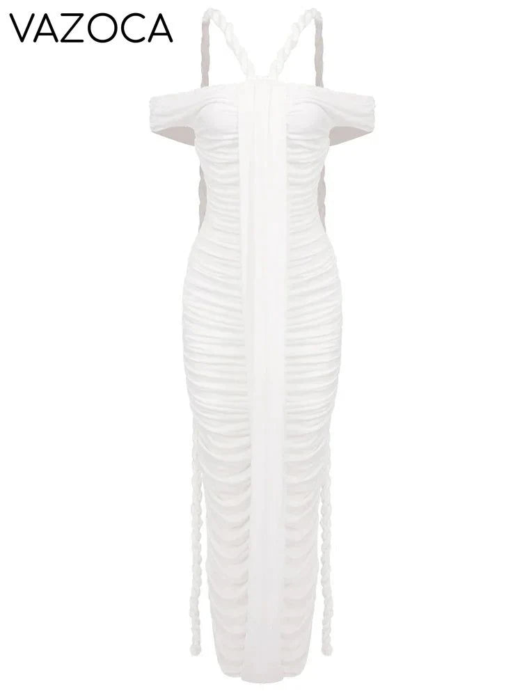Iconic Braided Tassel Bodycon Dress