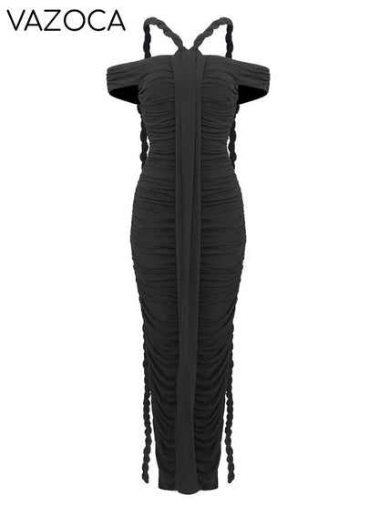 Iconic Braided Tassel Bodycon Dress