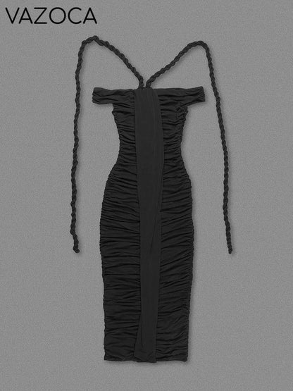 Iconic Braided Tassel Bodycon Dress